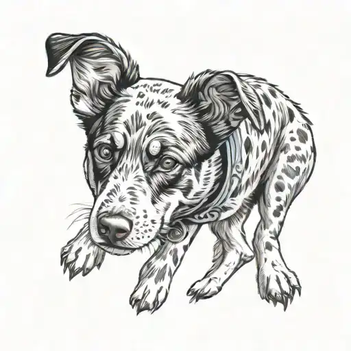 Blue Heeler tattoo design idea