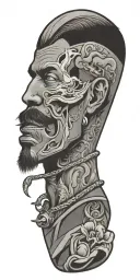 western tattoo design idea