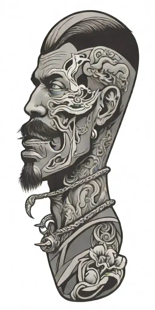 western tattoo design idea