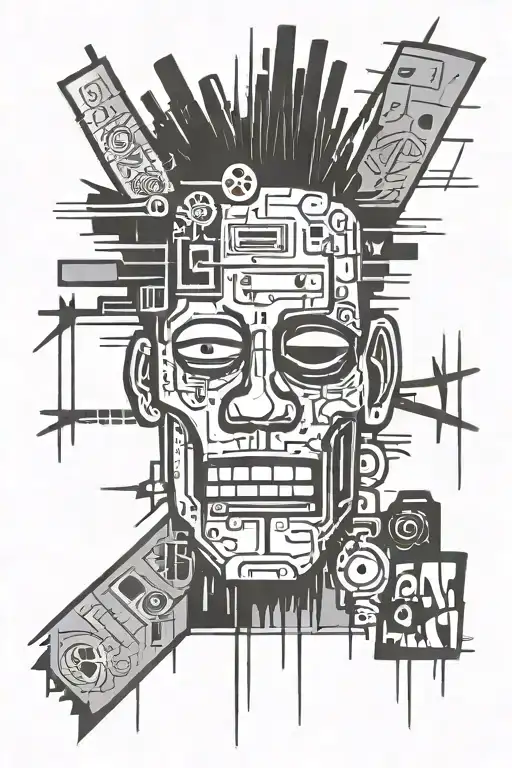 Basquiat styled tattoo design tattoo design idea