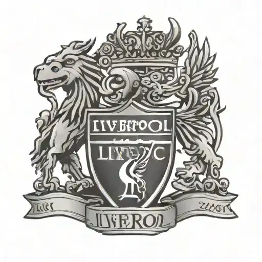 Liverpool FC logo merged tattoo design idea