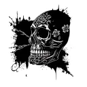 proverbs 25:29 skull tattoo design idea