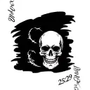 proverbs 25:29 skull tattoo design idea