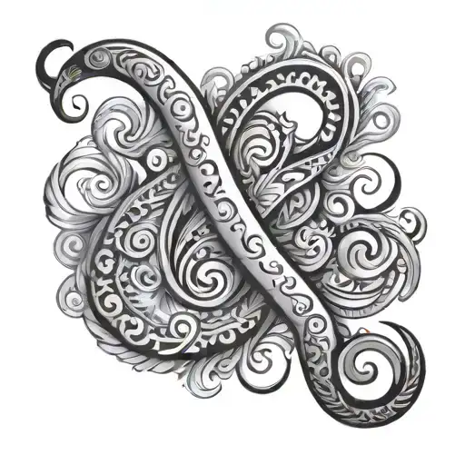 infinete with Tamil word கவிதா tattoo design idea
