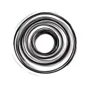 Concentric ring reference hidden in the background tattoo design idea