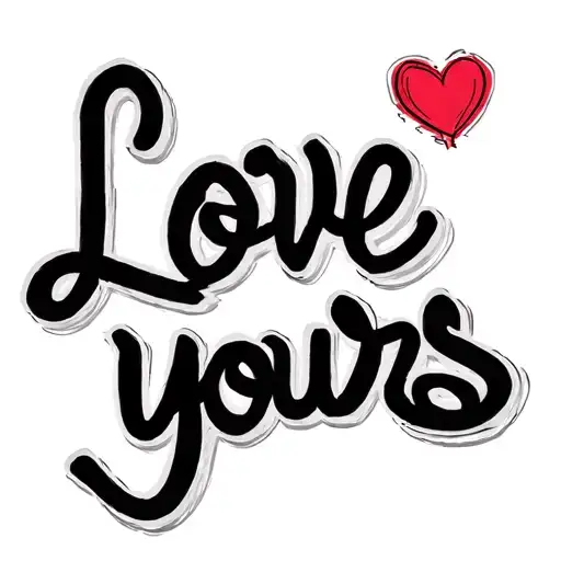 "Love yours" j Cole Love Yourz tattoo design idea
