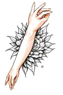 Medium sized inner forearm tattoo design idea