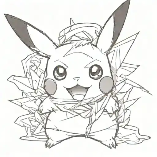 Pikachu tattoo design idea