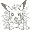Pikachu tattoo design idea