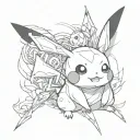 Pikachu tattoo design idea