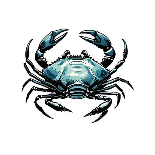 crabs tattoo design idea