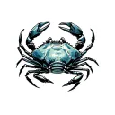 crabs tattoo design idea