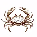 crabs tattoo design idea