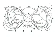per aspera ad astra write this sentence tattoo design idea