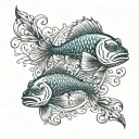 combine the sign of Pisces with the sign of Aries tattoo design idea