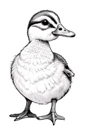 Duckling tattoo design idea