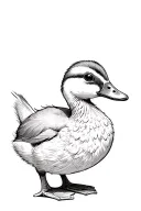 Duckling tattoo design idea