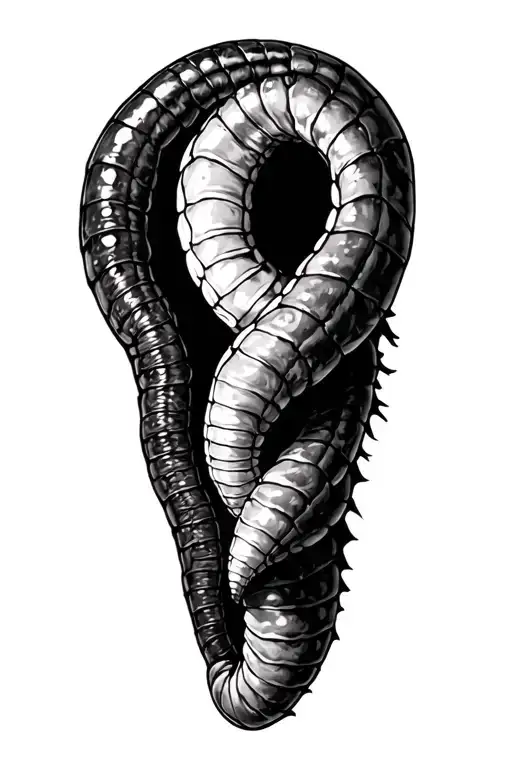 beetlejuice sandworm maitlanders tattoo design idea