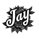 the name "Jay" tattoo design idea