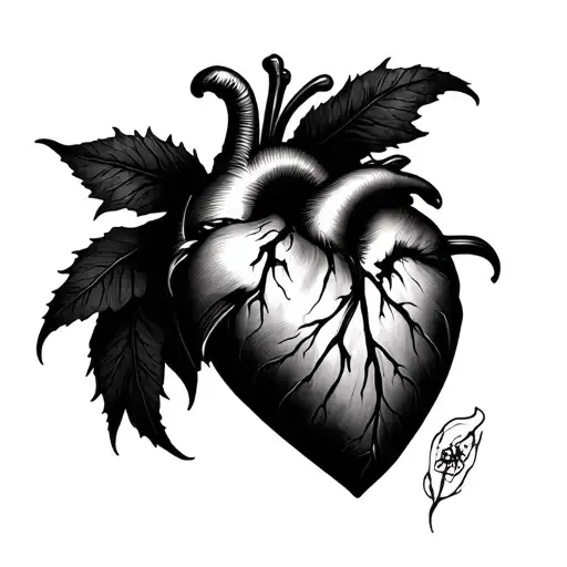 Cold Heart tattoo design idea