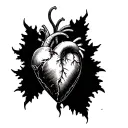 Cold Heart tattoo design idea