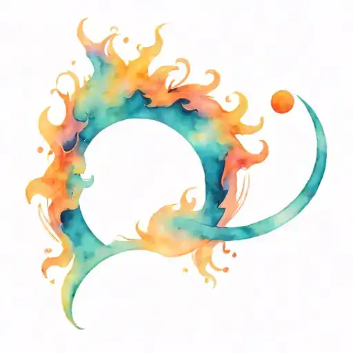 Tattoo with my little sister , minimalistic, mixed with a sun and a moon, the design should countain letter L and S tattoo design idea