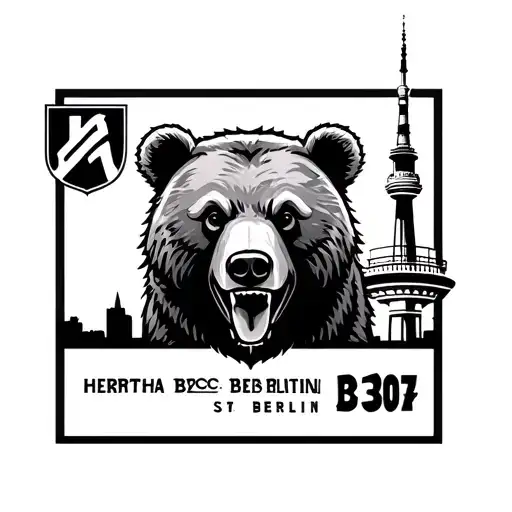 Hertha BSC, Berlin Bear, TV Tower tattoo design idea