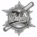 dodgers logo tattoo design idea