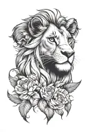 babe simba lion king tattoo design idea