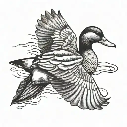 Mallard Duck tattoo design idea