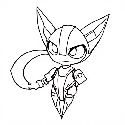 Ratchet and Clank tattoo design idea