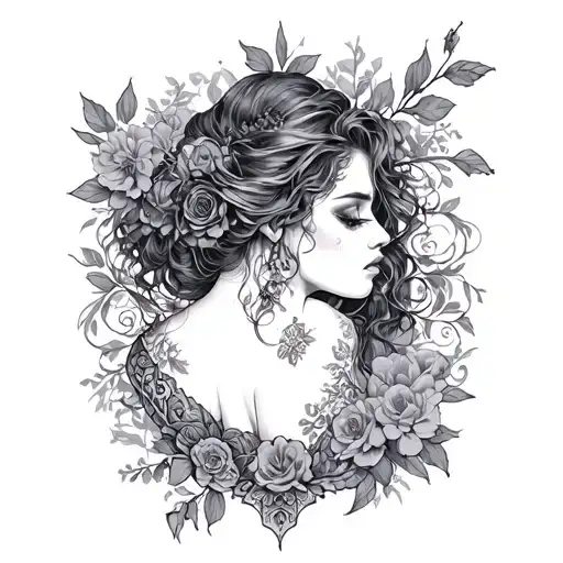 Dark Romance tattoo design idea
