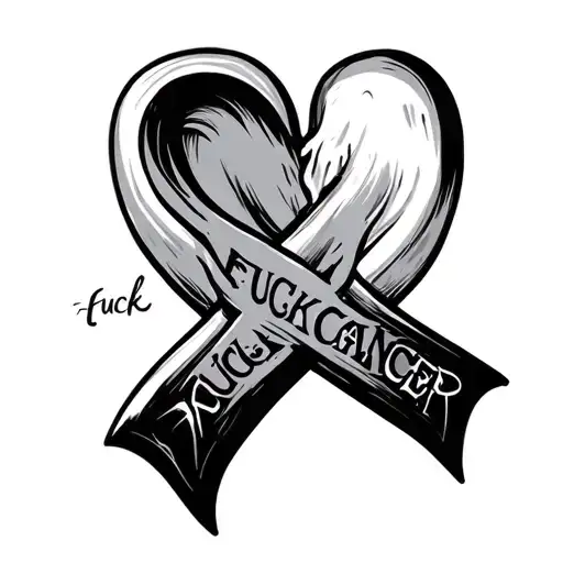 Fuck Cancer tattoo design idea