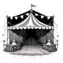 Circus Tent tattoo design idea