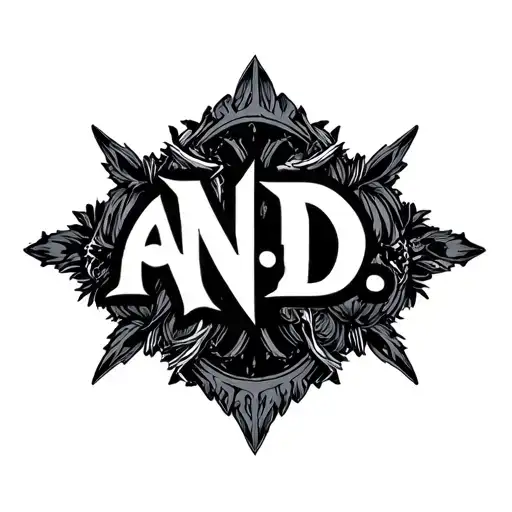 Logo using Letters A. N. D. tattoo design idea