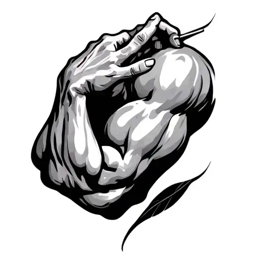 Bicep tattoo design idea