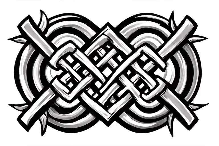 gender neutral Celtic knots and crosses symbolizing family, strength, loyalty, femininity  tattoo design idea