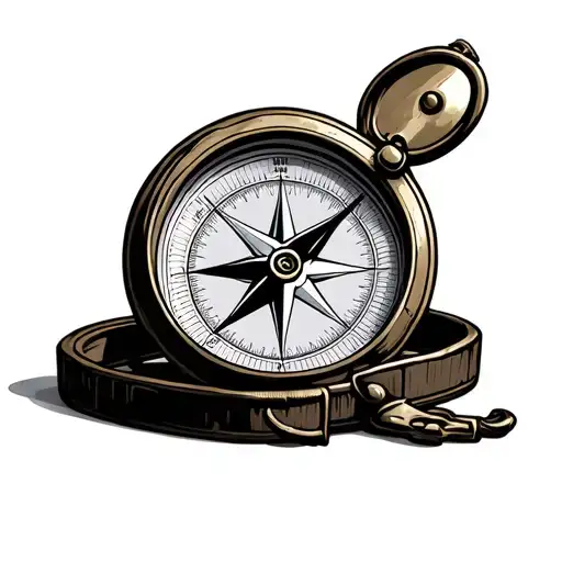 Hunting Compass tattoo design idea