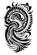 (Rainbow Pattern)(Wave)(Moon)(Crab / Claws)Punay (Star / Sunburst)Okir (Visayan form influenced by Maranao patterns) tattoo design idea