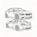 BMW E92 tattoo design idea