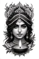 Diya tattoo design idea