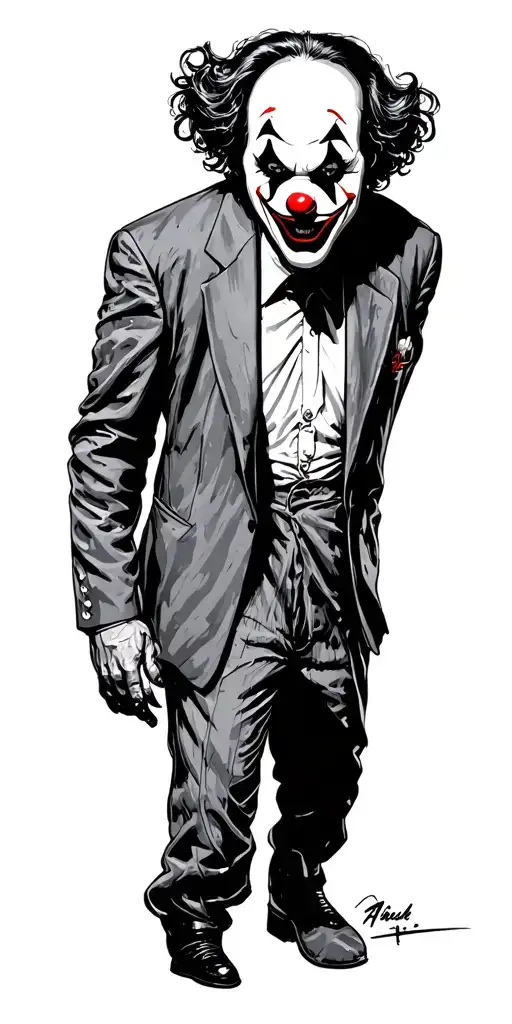 art the clown , ghostface killer, Jason  tattoo design idea