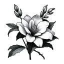Azalea tattoo design idea
