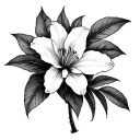 Azalea tattoo design idea