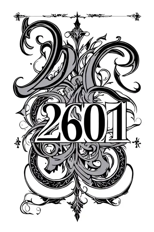 Roman numbers 26 01 2013 tattoo design idea