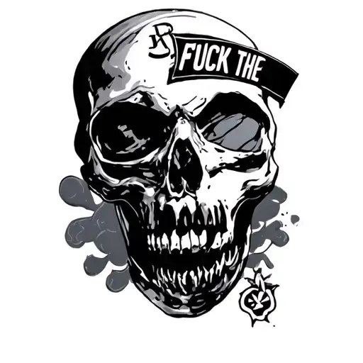 Fuck The Police tattoo design idea