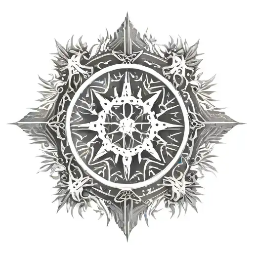 Helm of Awe tattoo design idea