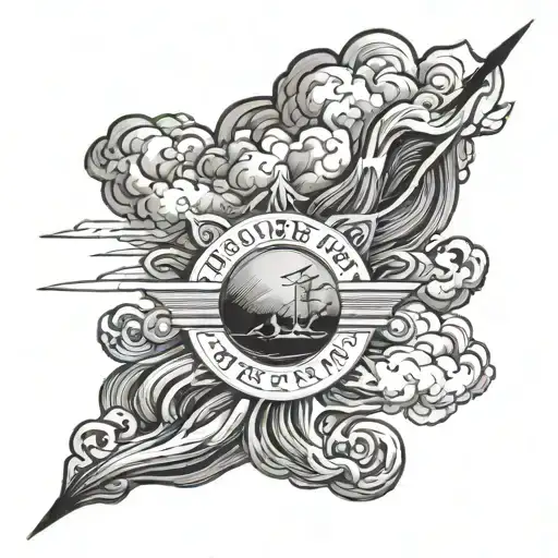 stronger than the storm brewing tattoo design idea