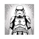 full body stormtrooper armor decorated with Aztec warrior symbols tattoo tattoo design idea