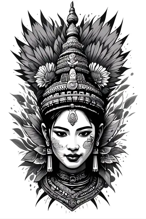 american-Thai nationalities, unique design, graffiti design, tattoo design idea